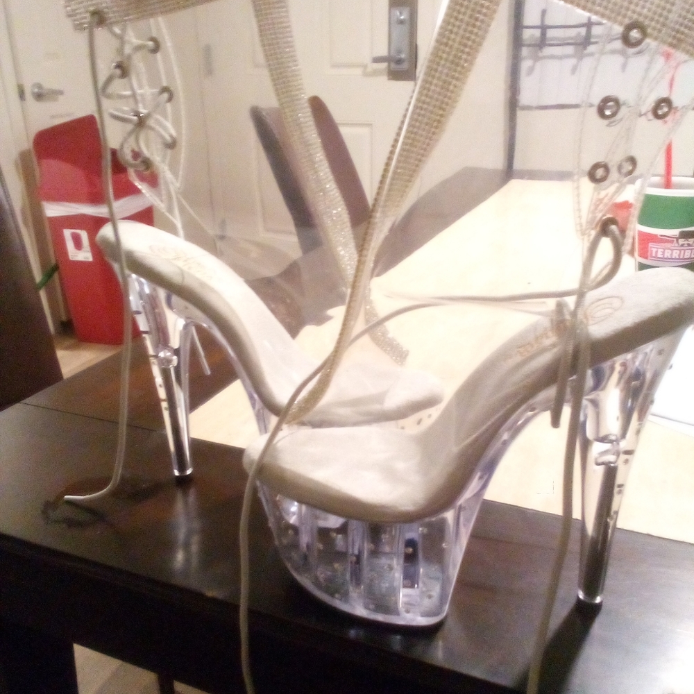 Open toe stiletto boot